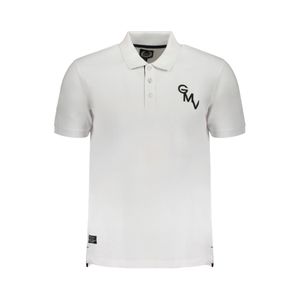 GIAN MARCO VENTURI MEN'S WHITE SHORT SLEEVED POLO SHIRT