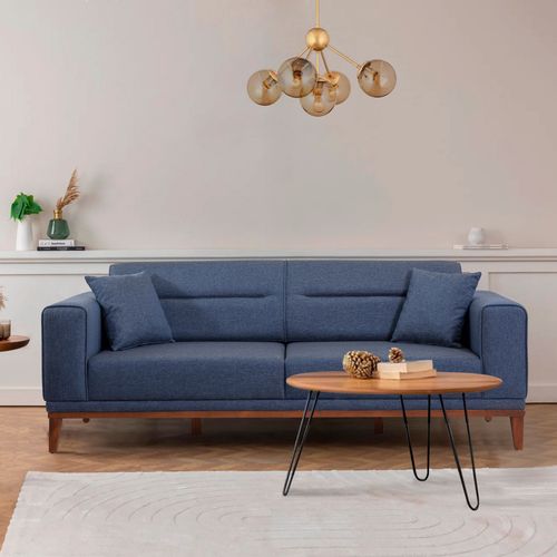 Atelier Del Sofa Liones-Dark Blue Dark Blue 3-Seat Sofa-Bed slika 1