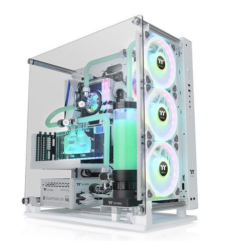 Kuciste Thermaltake Core P3 TG Pro Snow/White/Wall Mount/Glass, CA-1G4-00M6WN-09 slika 1