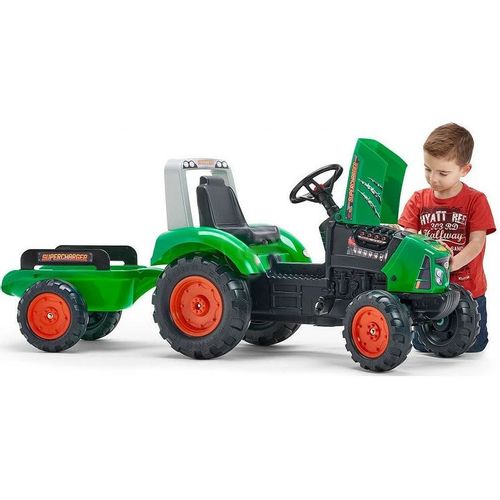 Falk Supercharger Traktor Za Decu Sa Prikolicom slika 3