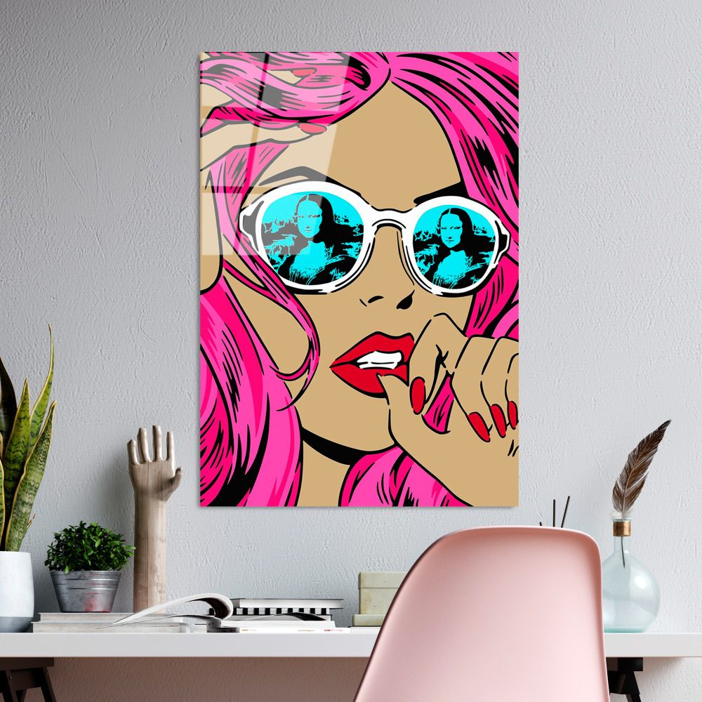 UV-715 Dekorativna Slika na Kaljenom Staklu, 70 x 100 cm, Višebojna slika 1