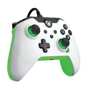 PDP XBOX WIRED CONTROLLER WHITE - NEON (GREEN)