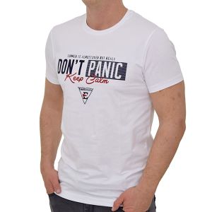 EBM719-WHT Eastbound Majica Mns Don't Panic Tee Ebm719-Wht