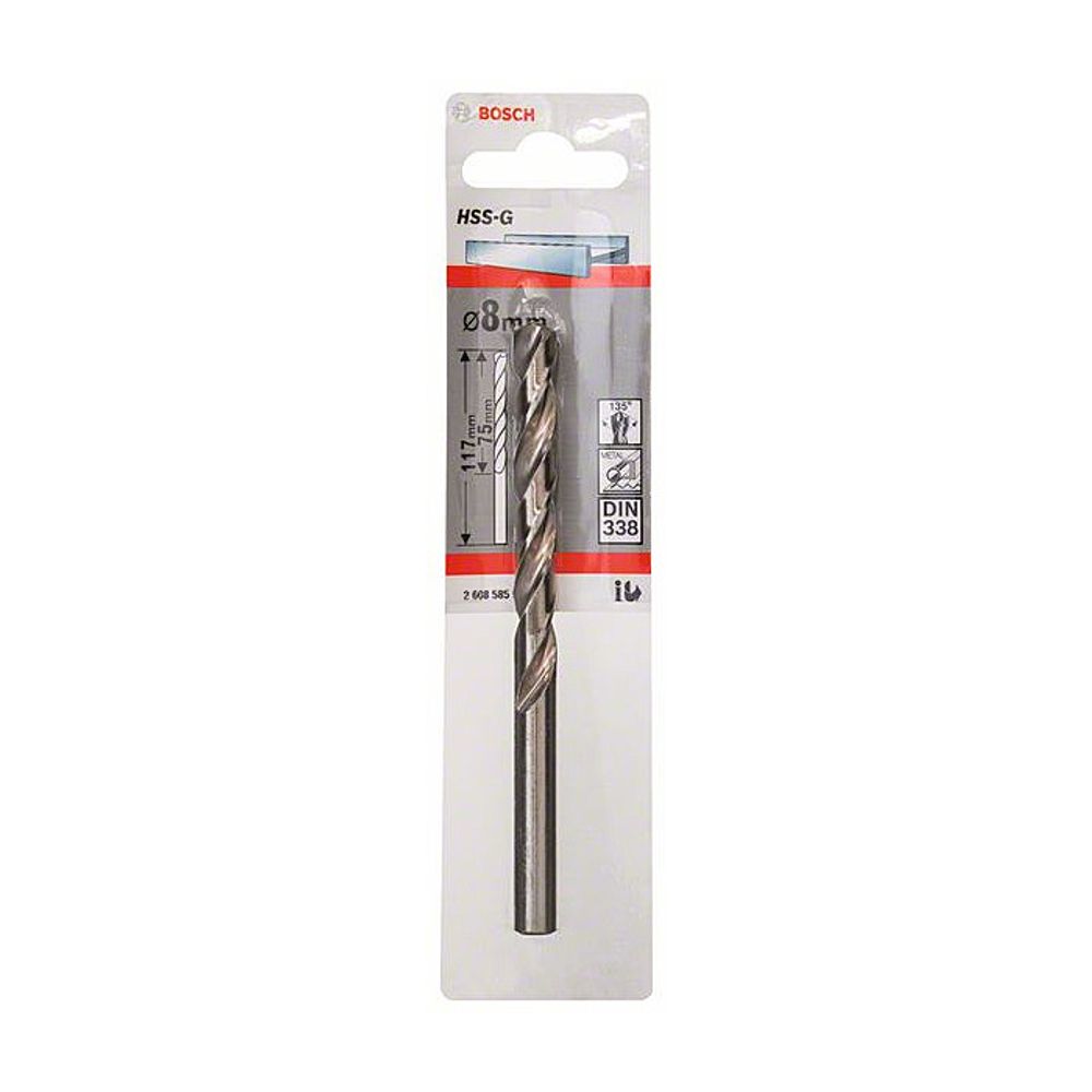 BOSCH Burgija HSS-G 8.0 mm slika 2