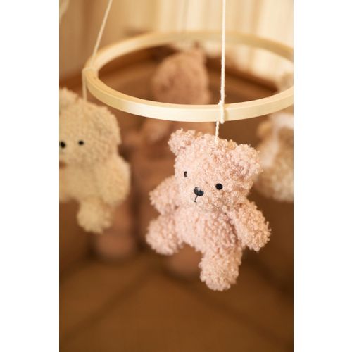 Jollein vrtuljak Baby Mobile Teddy Bear - Wild Rose/Natural slika 2