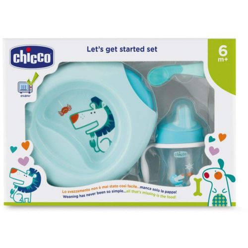 Chicco poklon set 6m+, pribor, plavi slika 1