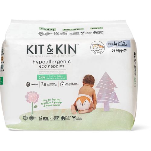 KIT&amp;KIN pelene veličina 4, (9-14 kg) 32 kom 54141N slika 7