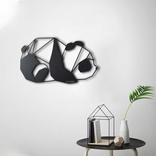 Panda Black Decorative Metal Wall Accessory slika 12