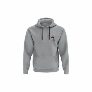 XGB3 Duks sa kapuljačom i džepom Wine Minimalist Tee