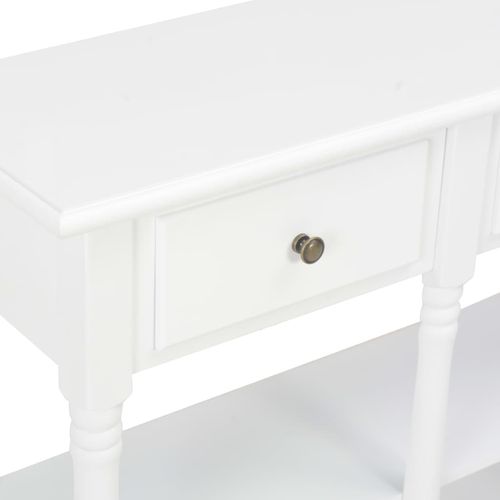 Konzolni stol bijeli 120 x 30 x 76 cm MDF slika 7
