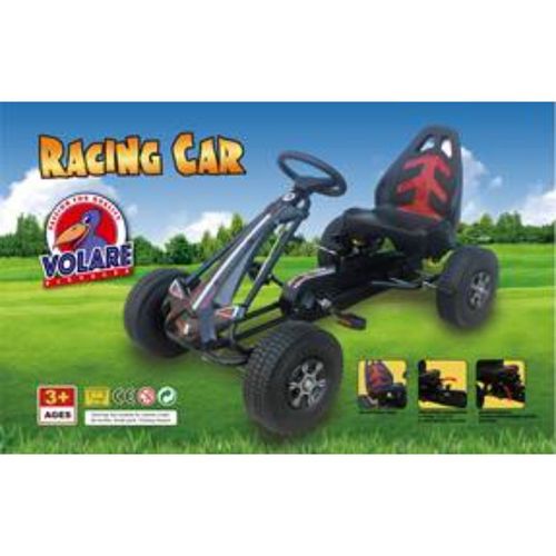 Dječji Volare Racer karting crni slika 2