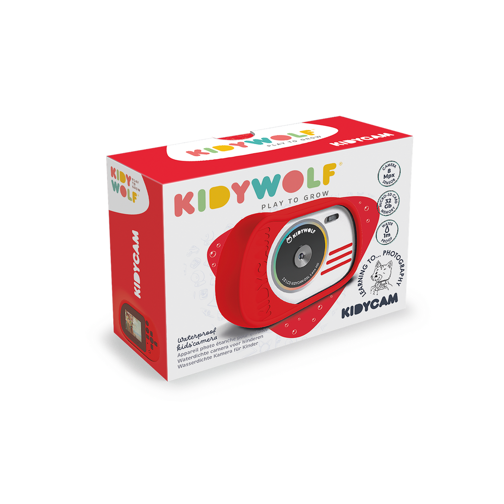 Kidywolf Digitalni vodootporni dječiji fotoaparat Kidycam 8MP/16GB, Red slika 3