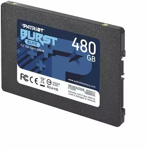 SSD 2.5 SATA3 6Gb/s 480GB Patriot Burst Elite 450MBs/320MBs PBE480GS25SSDR slika 2