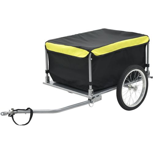 Prikolica za bicikl crno-žuta 65 kg slika 1