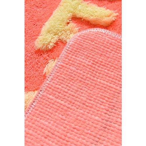 Colourful Cotton Kupaonski tepih akrilni (3 komada), Big Eyes - Vermilion slika 3