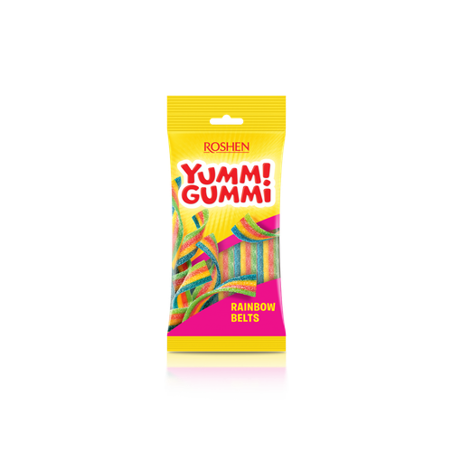 Roshen Yummi Gummi gumeni bomboni sour belts 70g slika 1