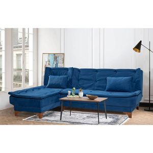 Atelier Del Sofa Kutna garnitura, Kelebek Köşe Left - Dark Blue