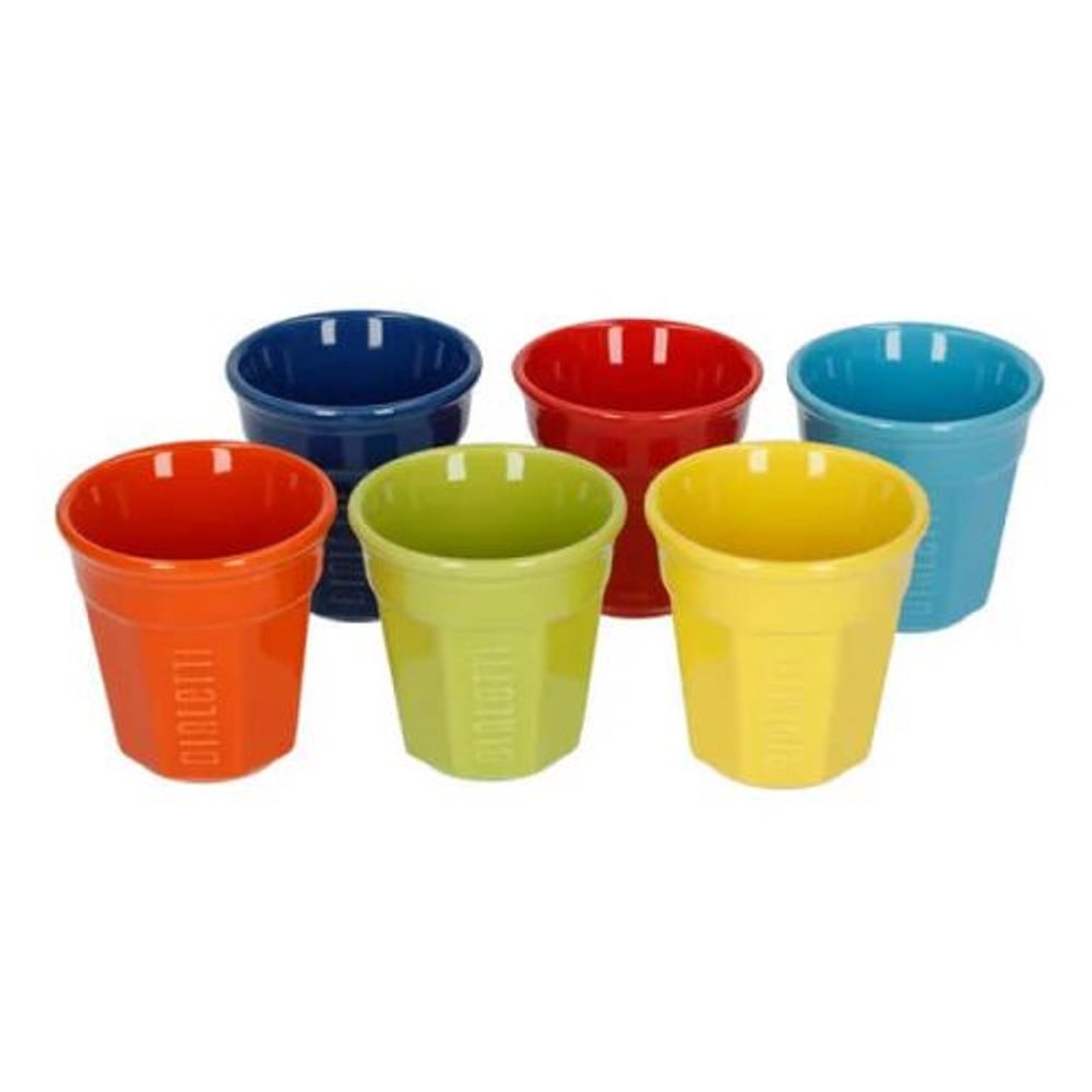 Bialetti set 6 espresso oktagonalnih multicolor šoljica slika 1