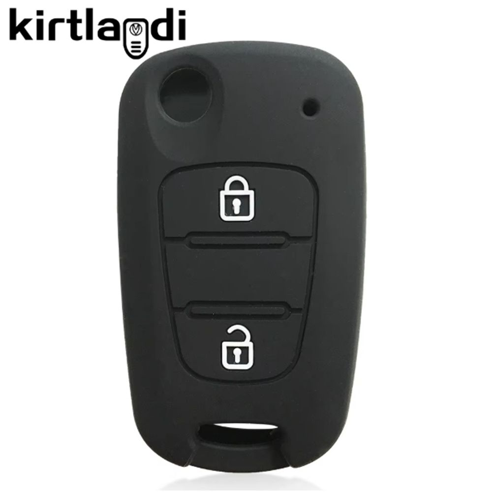 Silikonska navlaka za ključ Hyundai/Kia tip 2 crna (dvije tipke) slika 1