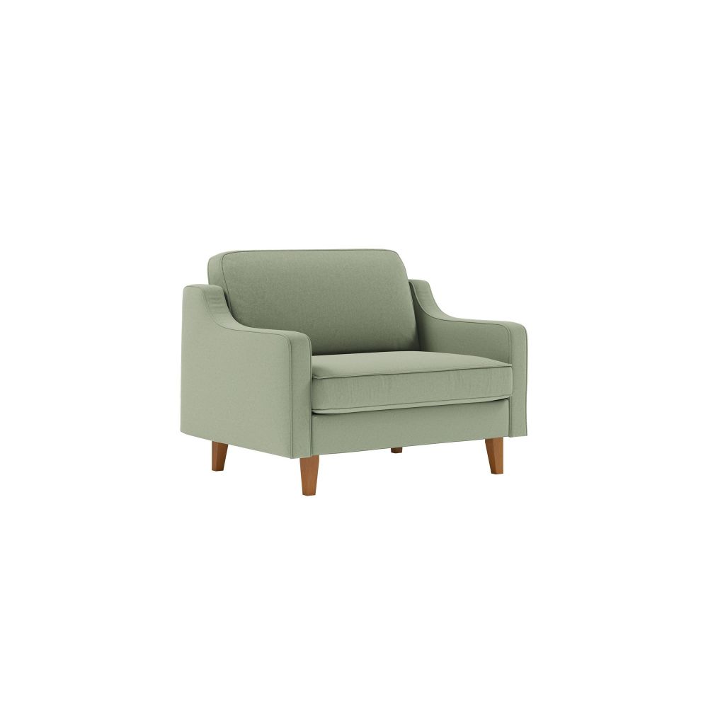 Fotelja Robin Loveseat - boje: morska zelena orah slika 1