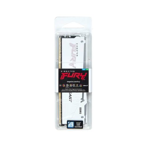 KINGSTON DIMM DDR5 32GB 5600MT/s KF556C36BWEA-32 Fury Beast RGB White Expo slika 3