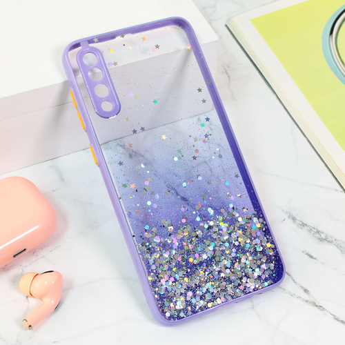 Maska Frame Glitter za Samsung A307F/A505F/A507F Galaxy A30s/A50/A50s ljubicasta slika 1