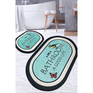 Set Kupatilskih Prostirki Molla Multicolor (2 Komada)