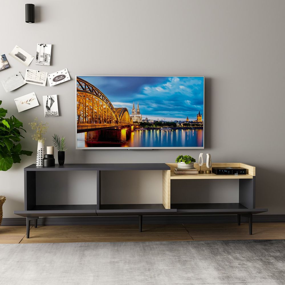TV Stalak Mia - Antracit slika 5
