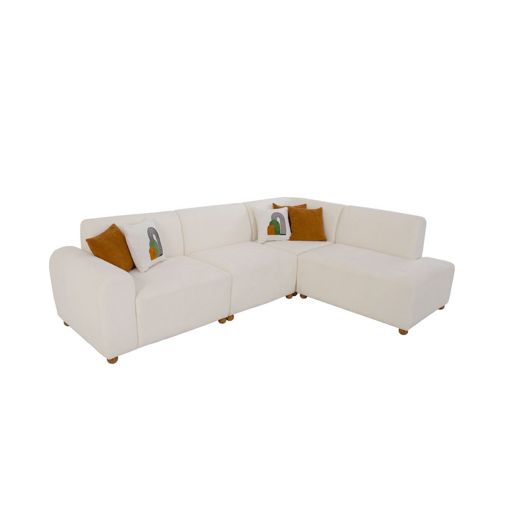 Ugaona Sofa S-Loft Desna - boje: bijela slika 10