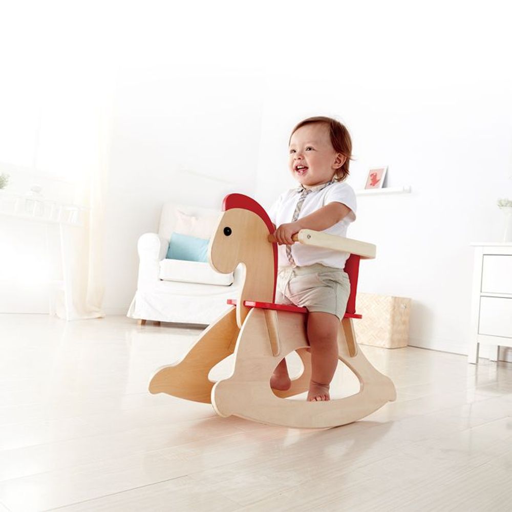 Hape Drveni konjić za ljuljanje Grow-With-Me Rocking Horse E0100C  slika 2