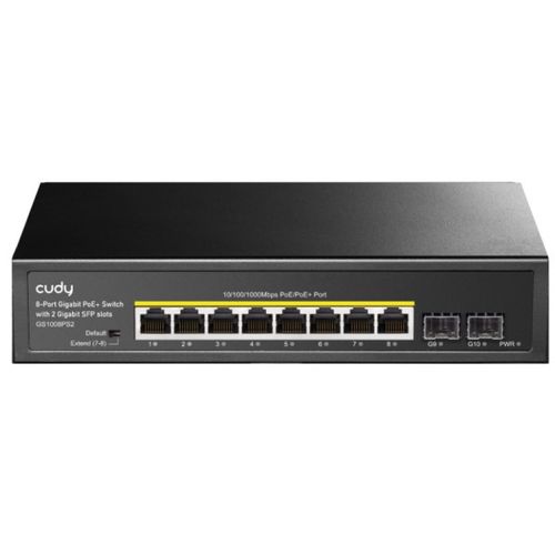 Cudy GS1008PS2 8-Port Gigabit PoE+ Switch with 2 Gigabit SFP slots 120W (alt. ) slika 1