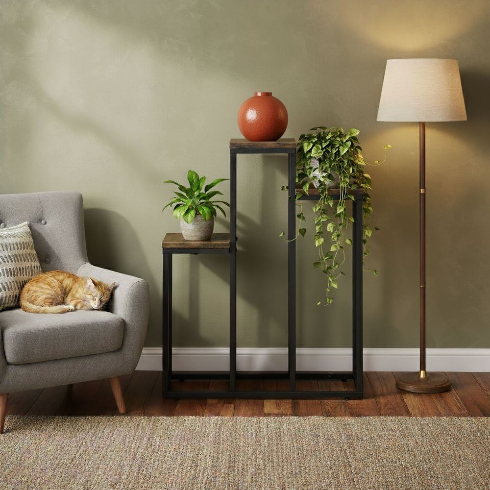 ModernHome loft stalak za cvijeće za dekoraciju, s 3 police slika 2