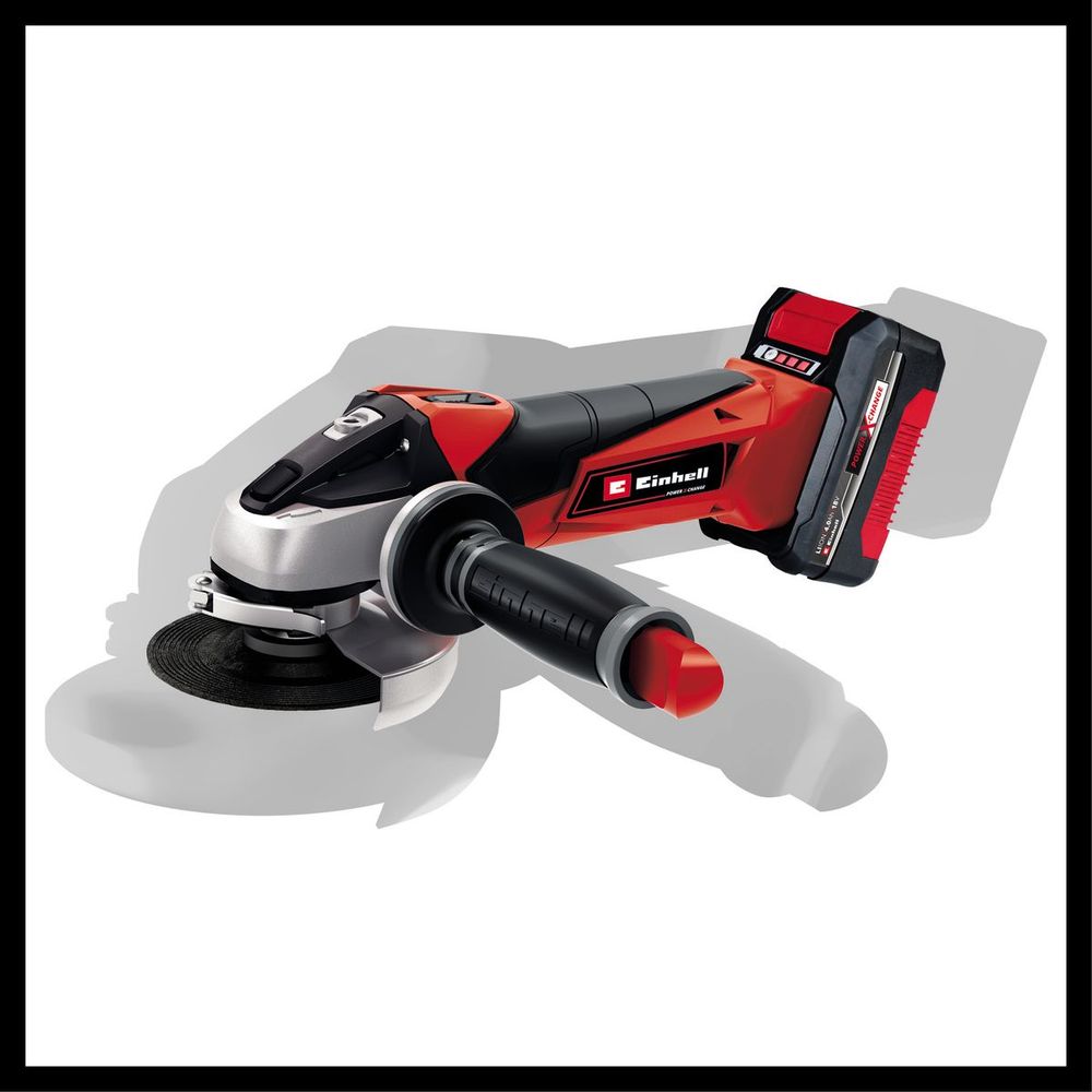 Einhell Akumulatorska ugaona brusilica kit TE-AG 18/115 Li (1x4,0Ah) slika 2