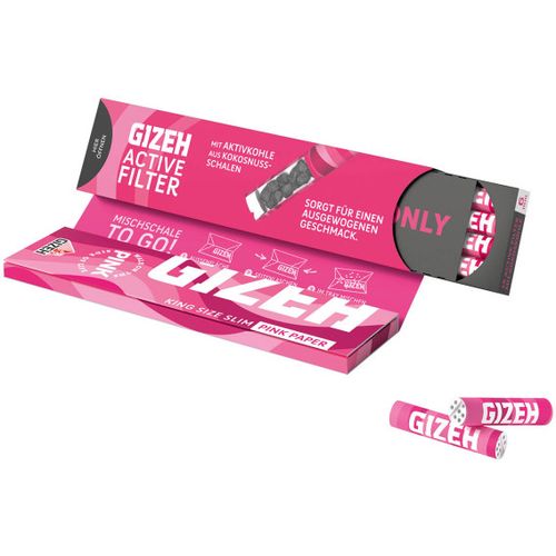 GIZEH PINK Papers KSS + Activated carbon filters slika 2