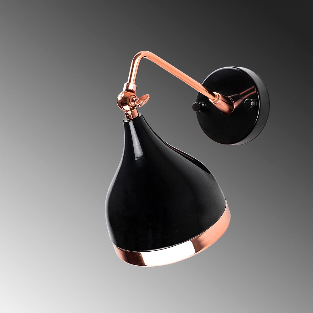 Yıldo - 7031 Crna Kovana Zidna Lampa slika 4