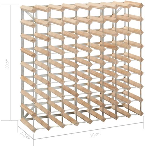 Stalak za vino za 72 boce od masivne borovine slika 15