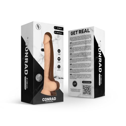 Vibracijski dildo Real Fantasy Deluxe - Conrad, 20 cm slika 12