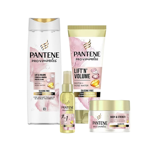 Pantene Rose Miracles Set - Šampon, Regenerator, Maska, Ulje i Sprej za kosu slika 1