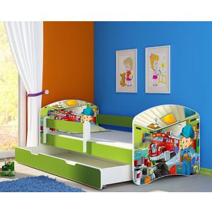 ACMA Dječiji krevet Acma II sa ladicom Green - 140x70cm - Dezen 45