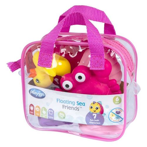 PLAYGRO morske životinje za kupanje, roze, 7 kom u torbi 187484 slika 1