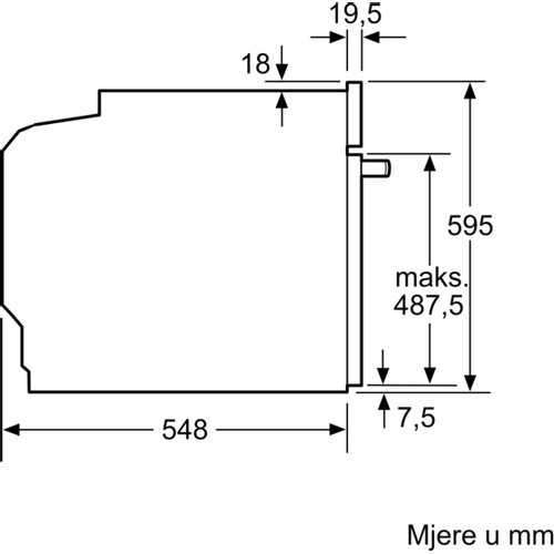 Bosch ugradbena pećnica s funkcijom mikrovalova HMG6764B1 slika 7