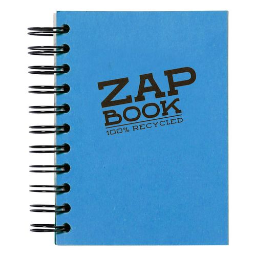 Clairefontaine Zap book A6 80gr 160L, mix boja, spiralni uvez, bjanko, 100% reciklirani papir slika 2