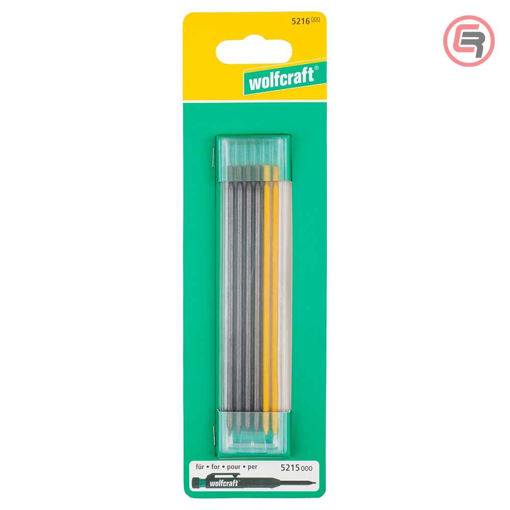 Wolfcraft Set Špiceva Olovke Za Označavanje 4 Siva + 2 Žuta / 6 dijelni – 5216000 slika 2