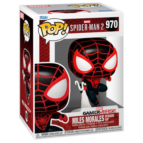 POP figure Marvel Spiderman 2 Miles Morales Upgraded Suit slika 1