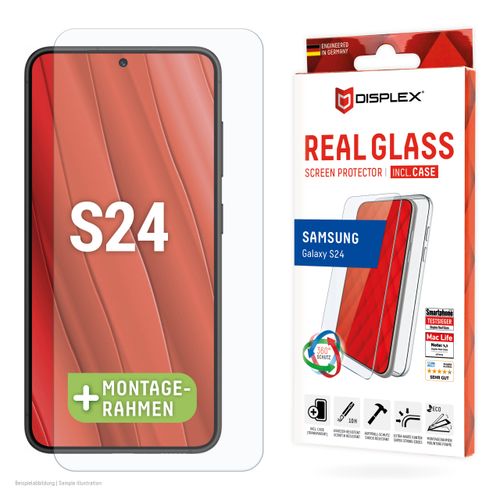 Zaštitno staklo DISPLEX Real Glass 2D za Samsung Galaxy S24, + prozirna maskica (01908) slika 2