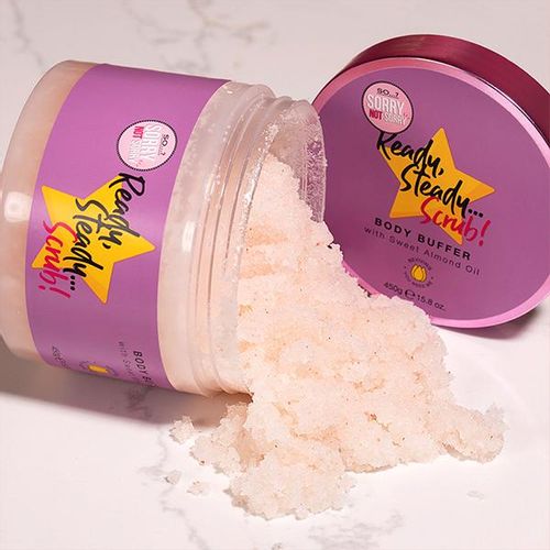 So…? Sorry Not Sorry Ready, Steady, Scrub Body Buffer piling za telo 450g slika 3