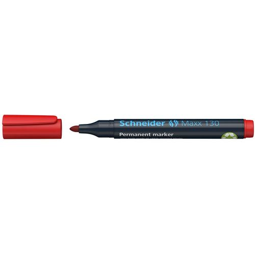 Flomaster Schneider, permanent marker, Maxx 130, 1-3 mm, crveni slika 3