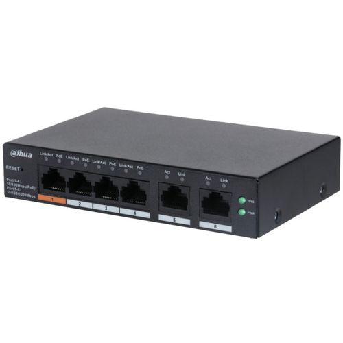 Dahua CS4006-4ET-60  SMART UPRAVLJIVI LAYER 2 POE 4-PORTNI SWITCH SA 2 UPLINK-A slika 2