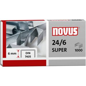 Novus 040-0158 Vrsta (spajalice): 24/6 spajalica 1000 St. 1.000 kom./paket Snaga uvezivanja: 30 listova