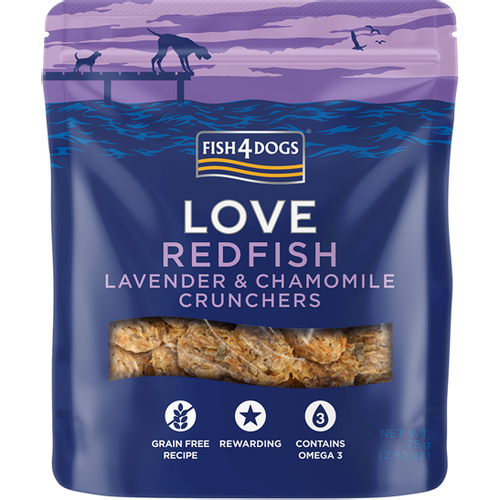 Fish4Dogs Love Redfish&Lavander Crunchies 75 g slika 1